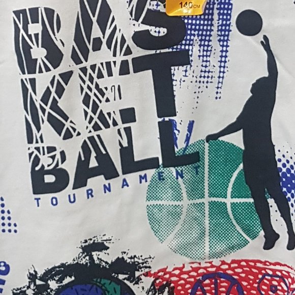 PRIMARK T-SHIRT BASKETCALL LOGO SIZES - Picture 2 of 4